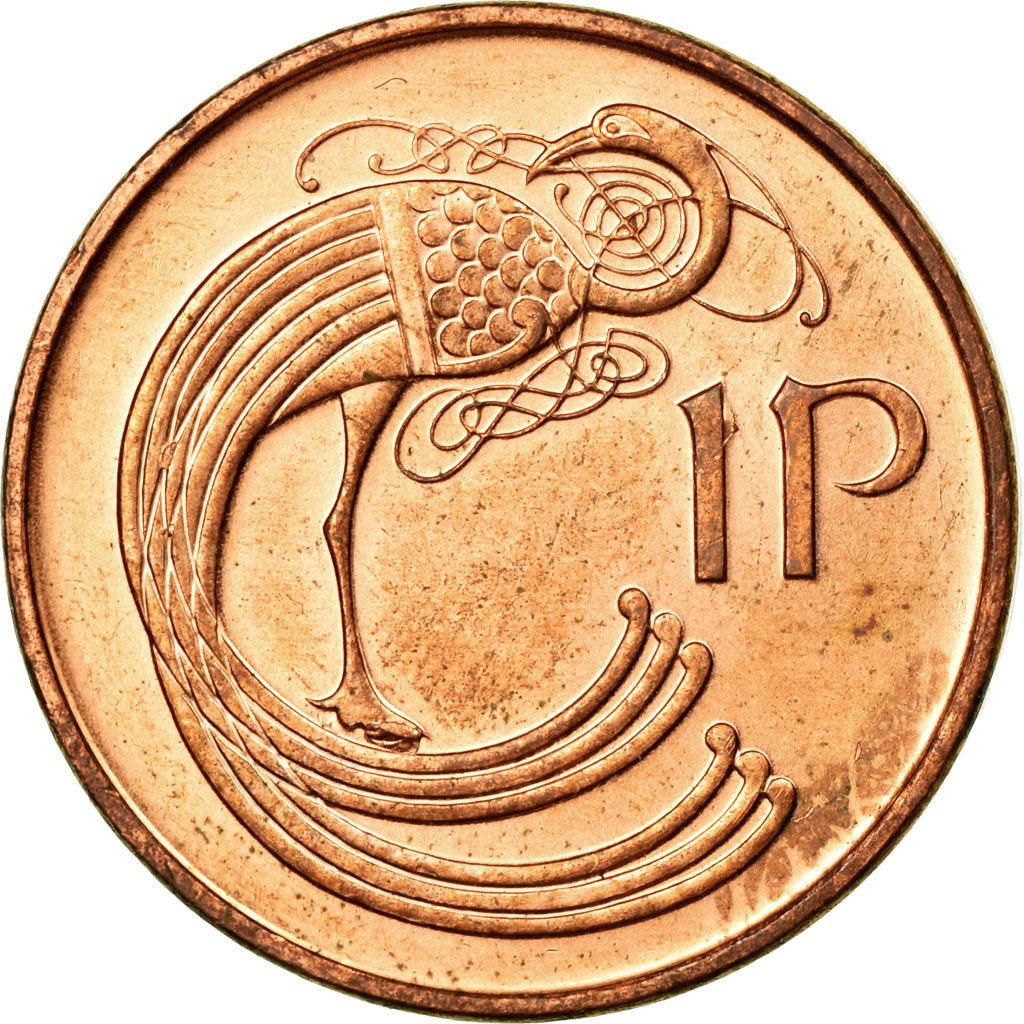 Coin, IRELAND REPUBLIC, Penny, 1996, AU(55-58), Copper Plated Steel, KM:20a