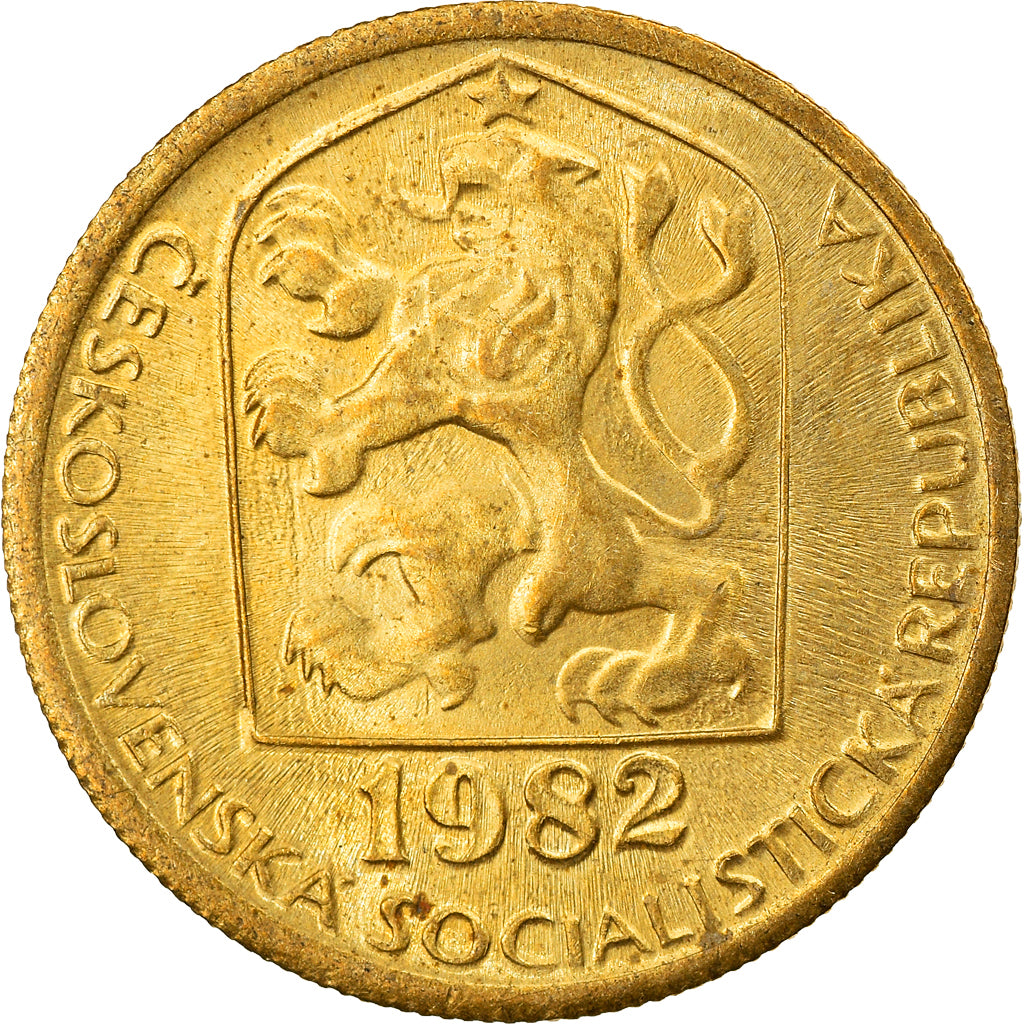 Coin, Czechoslovakia, 20 Haleru, 1982, EF(40-45), Nickel-brass, KM:74