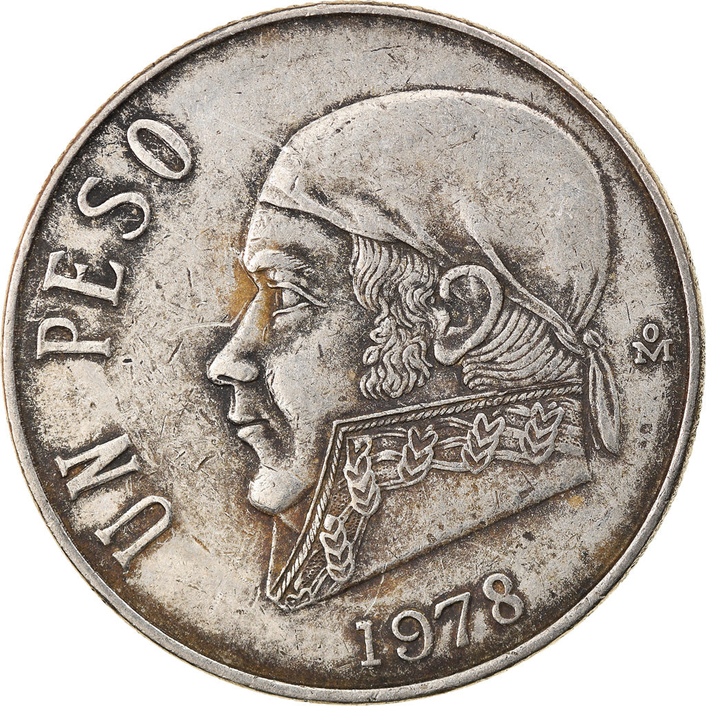 Moneta, Mexico, Peso, 1978, Mexico City, VF(20-25), Miedź-Nikiel, KM:460
