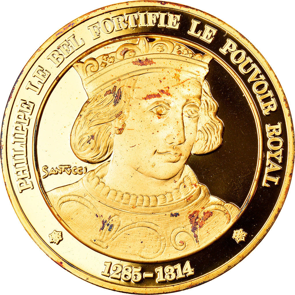France, Medal, Philippe IV Le Bel, History, MS(64), Vermeil