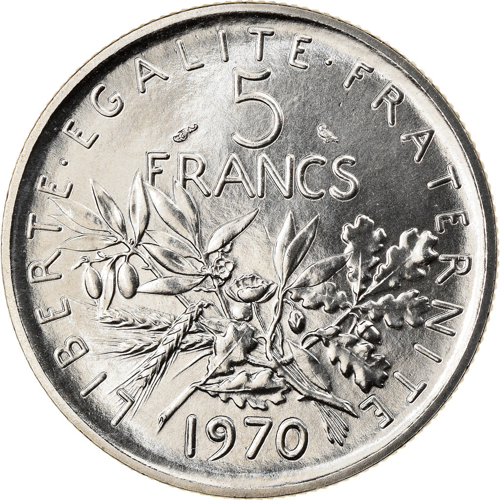 Monnaie, France, Semeuse, 5 Francs, 1970, Paris, SUP+, Nickel Clad