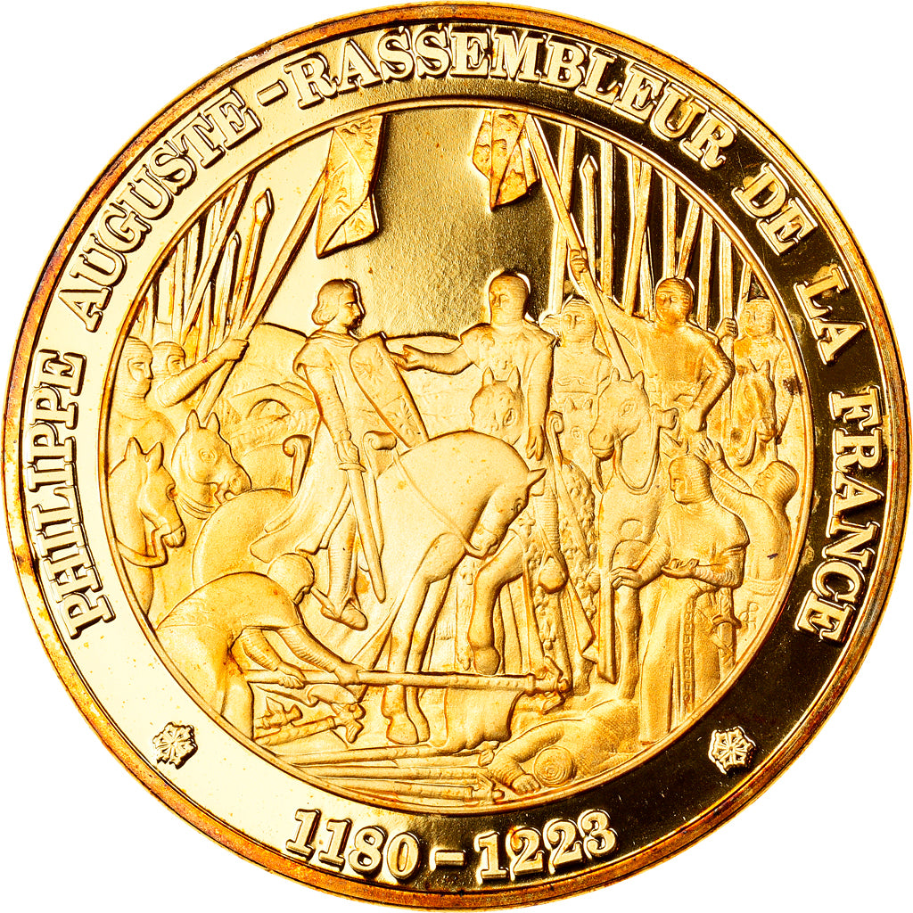 France, Medal, Philippe Auguste, History, MS(65-70), Vermeil