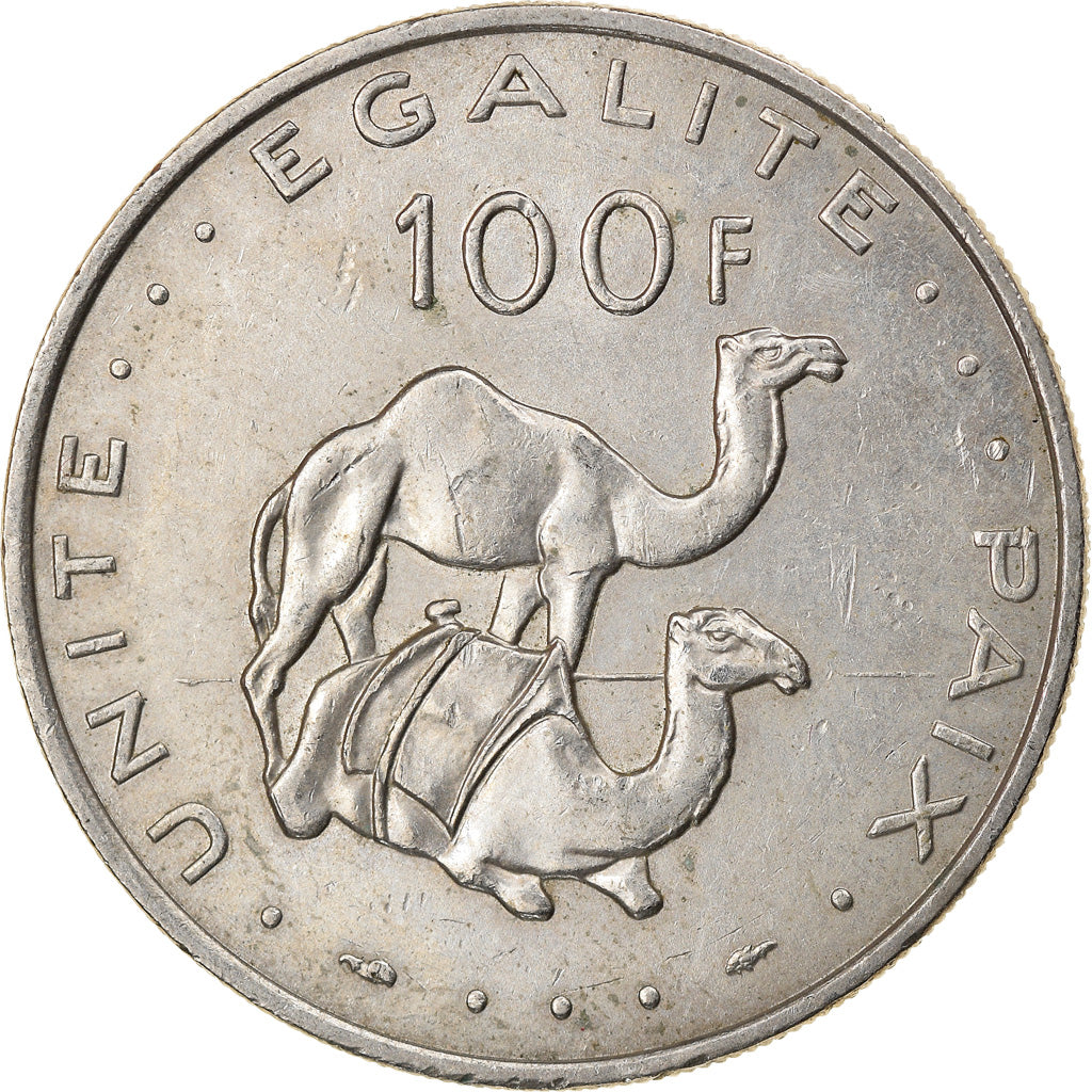 Coin, Djibouti, 100 Francs, 1977, Paris, VF(30-35), Copper-nickel, KM:26
