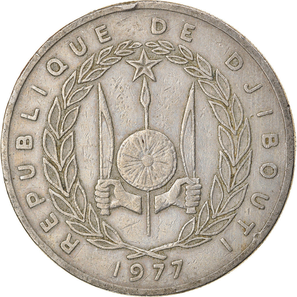 Monnaie, Djibouti, 100 Francs, 1977, Paris, TB+, Copper-nickel, KM:26