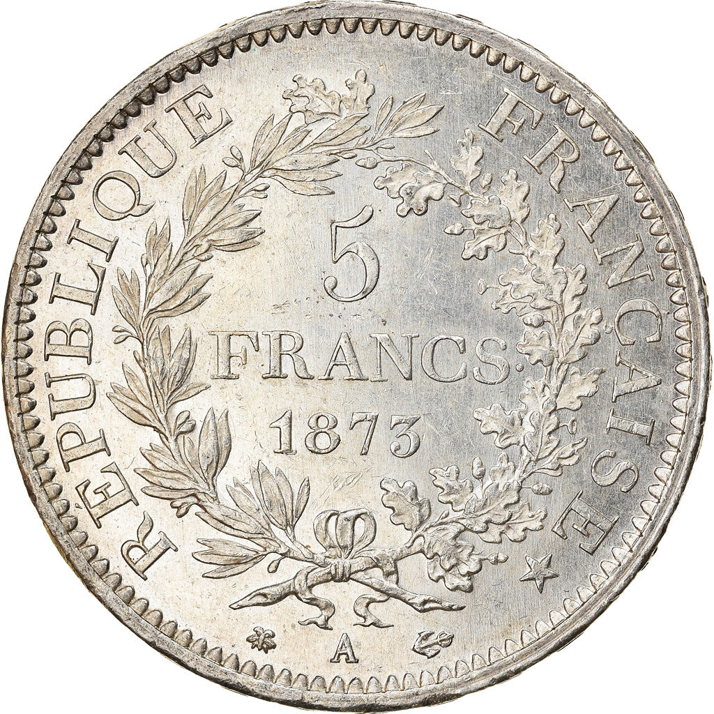 Monnaie, France, Hercule, 5 Francs, 1873, Paris, TTB, Argent, Gadoury:745a