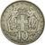 Moneda, Grecia, Constantine II, 10 Drachmai, 1968, MBC+, Cobre - níquel, KM:96