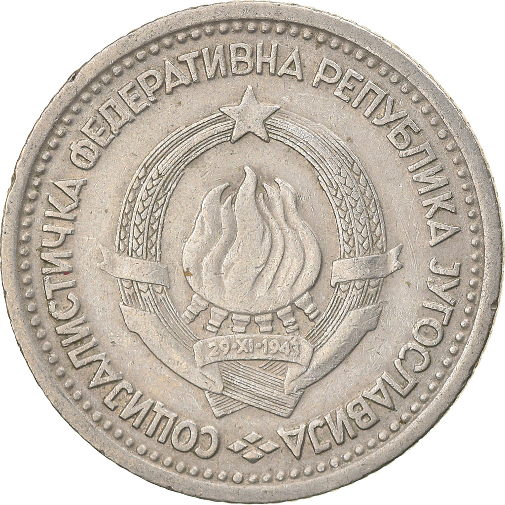 Moeda, Jugoslávia, Dinar, 1965, Paris, EF(40-45), Cobre-níquel, KM:47