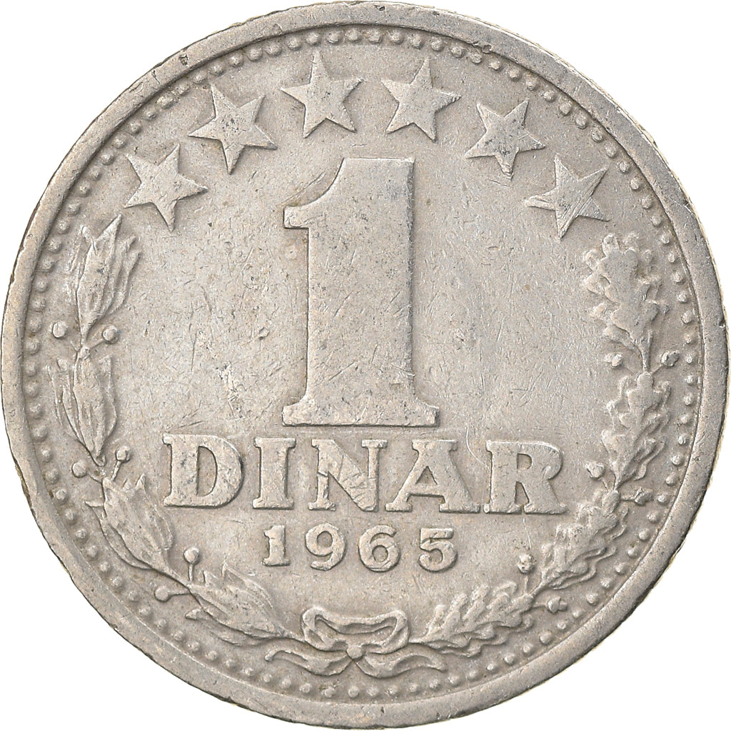 Moeda, Jugoslávia, Dinar, 1965, Paris, EF(40-45), Cobre-níquel, KM:47