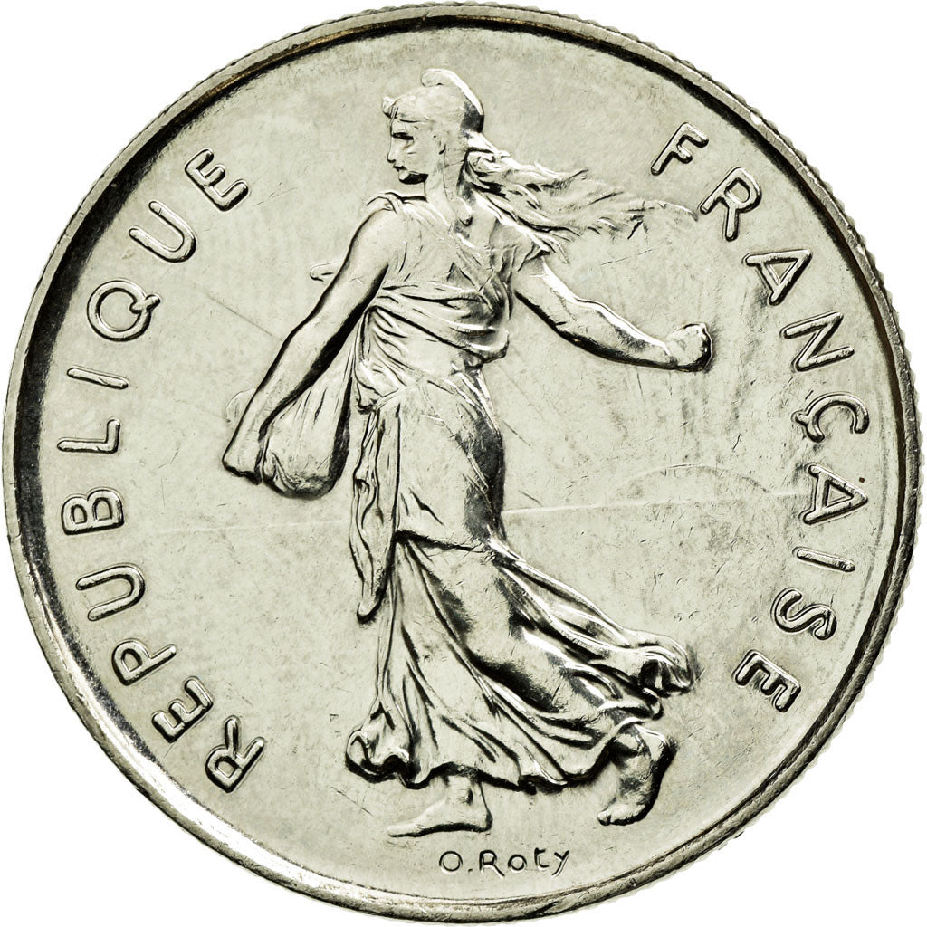 Coin, France, Semeuse, 5 Francs, 1987, MS(63), Nickel Clad Copper-Nickel