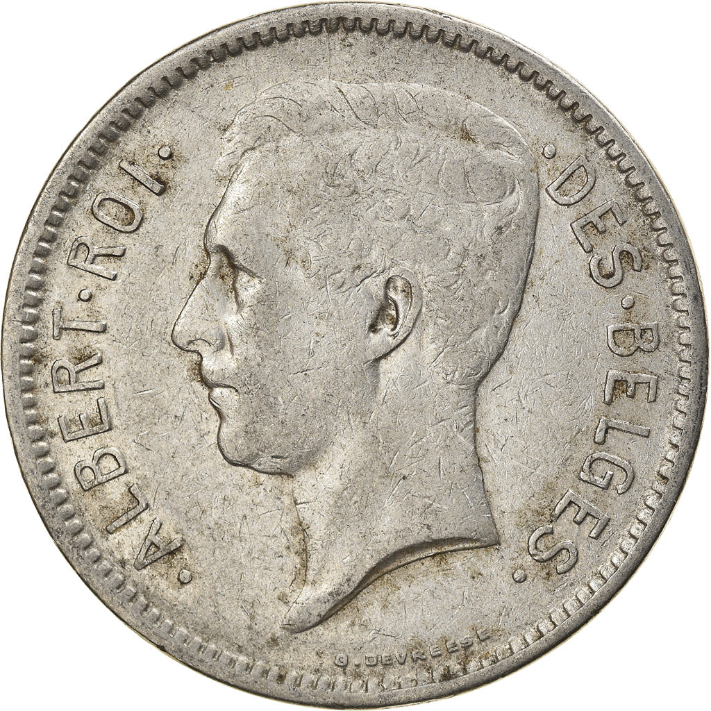 Monnaie, Belgique, 5 Francs, 5 Frank, 1931, TTB, Nickel, KM:97.1