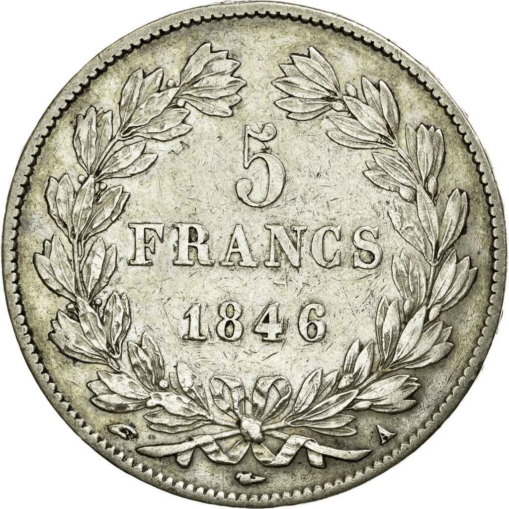 Coin, France, Louis-Philippe, 5 Francs, 1846, Paris, EF(40-45), Silver