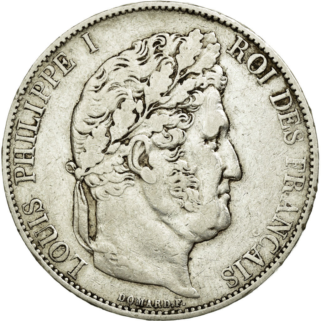 Coin, France, Louis-Philippe, 5 Francs, 1845, Paris, VF(30-35), Silver