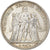 Coin, France, Hercule, 5 Francs, 1876, Bordeaux, EF(40-45), Silver, KM:820.2