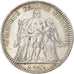 Coin, France, Hercule, 5 Francs, 1876, Bordeaux, EF(40-45), Silver, KM:820.2