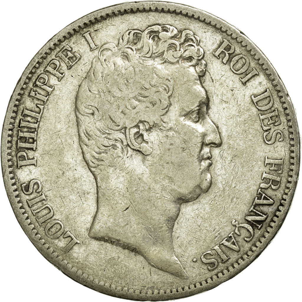 Coin, France, Louis-Philippe, 5 Francs, 1831, Paris, VF(30-35), Silver, KM:745.1