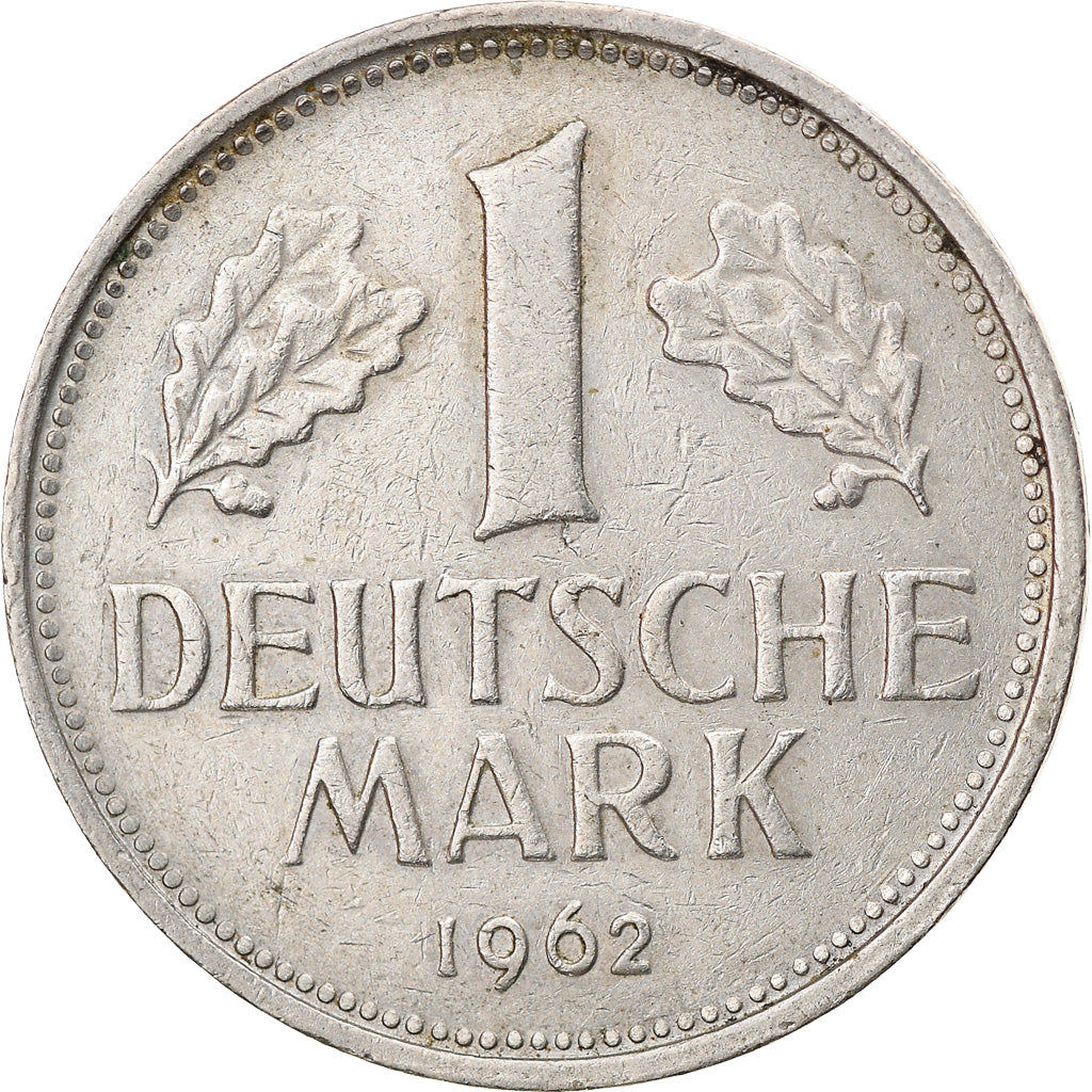 Moneta, GERMANIA - REPUBBLICA FEDERALE, Mark, 1962, Stuttgart, BB, Rame-nichel