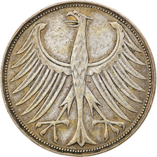 Monnaie, République fédérale allemande, 5 Mark, 1951, Hamburg, TB+, Argent