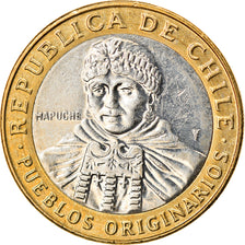 Coin, Chile, 100 Pesos, 2015, Santiago, EF(40-45), Bi-Metallic