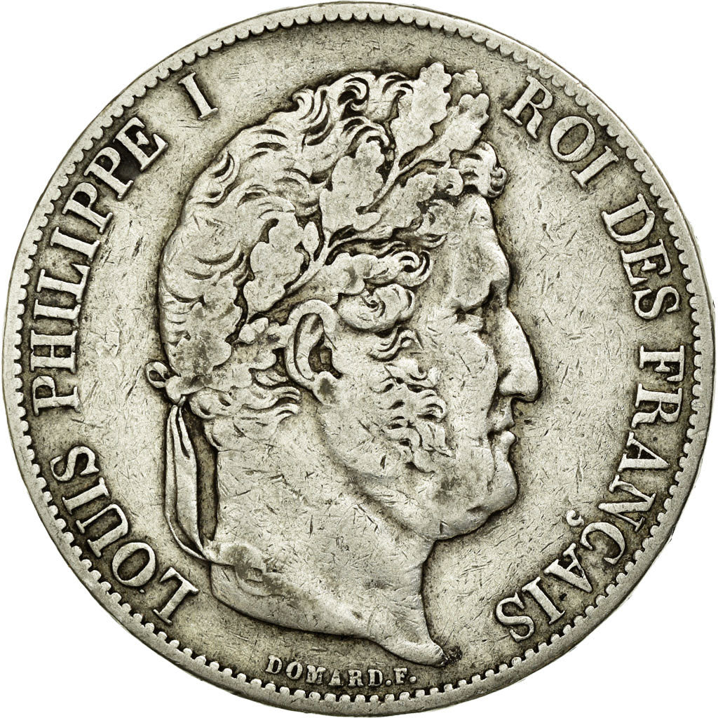 Coin, France, Louis-Philippe, 5 Francs, 1845, Paris, VF(30-35), Silver
