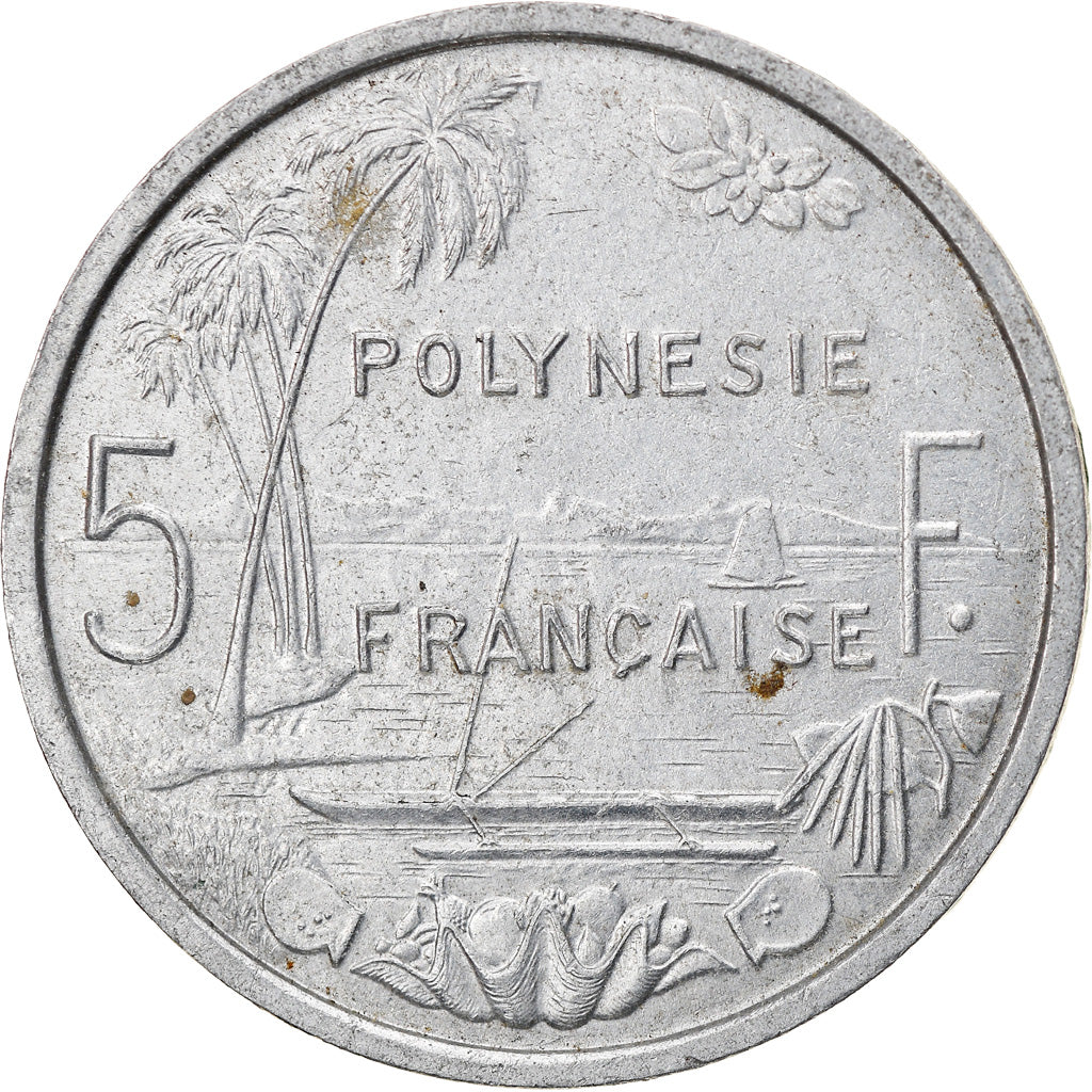 Monnaie, French Polynesia, 5 Francs, 1965, Paris, TTB, Aluminium, KM:4