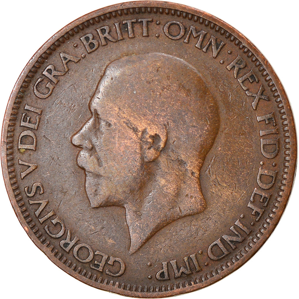 Moneta, Gran Bretagna, George V, 1/2 Penny, 1928, MB+, Bronzo, KM:837