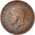 Moneda, Gran Bretaña, George V, 1/2 Penny, 1928, BC+, Bronce, KM:837