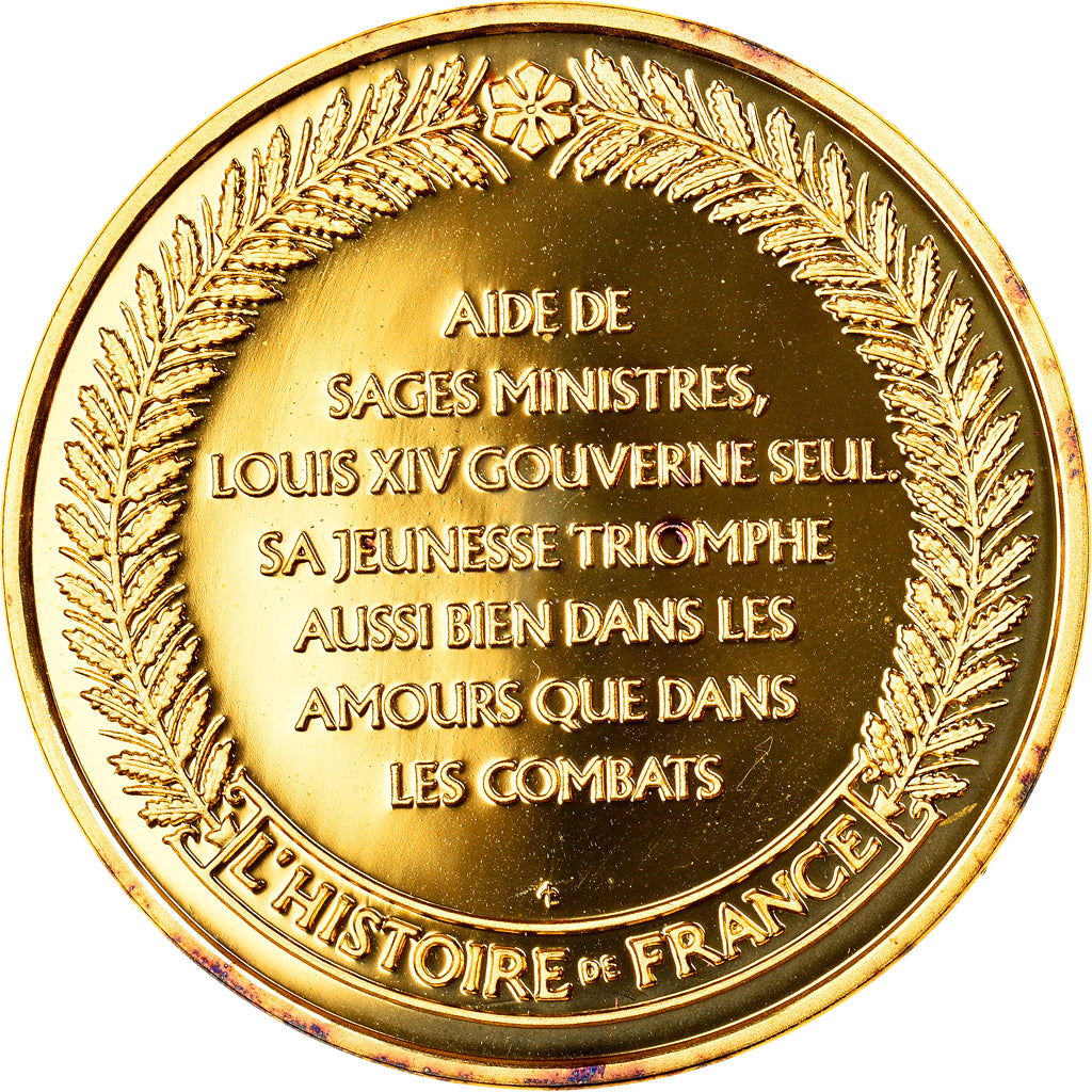 Francia, medaglia, Louis XIV, Traité des Pyrénées, History, FDC, Vermeil