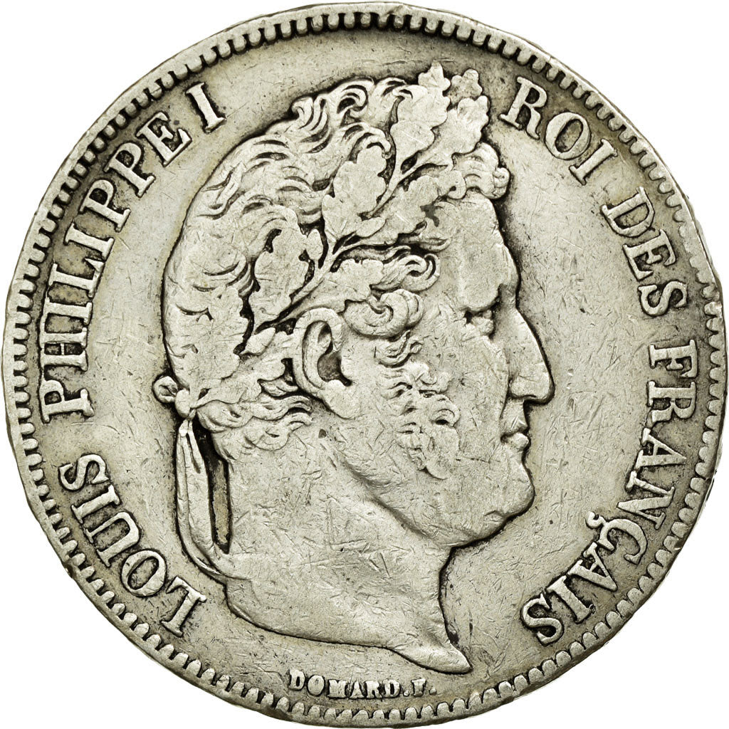 Monnaie, France, Louis-Philippe, 5 Francs, 1837, Bordeaux, TB+, Argent