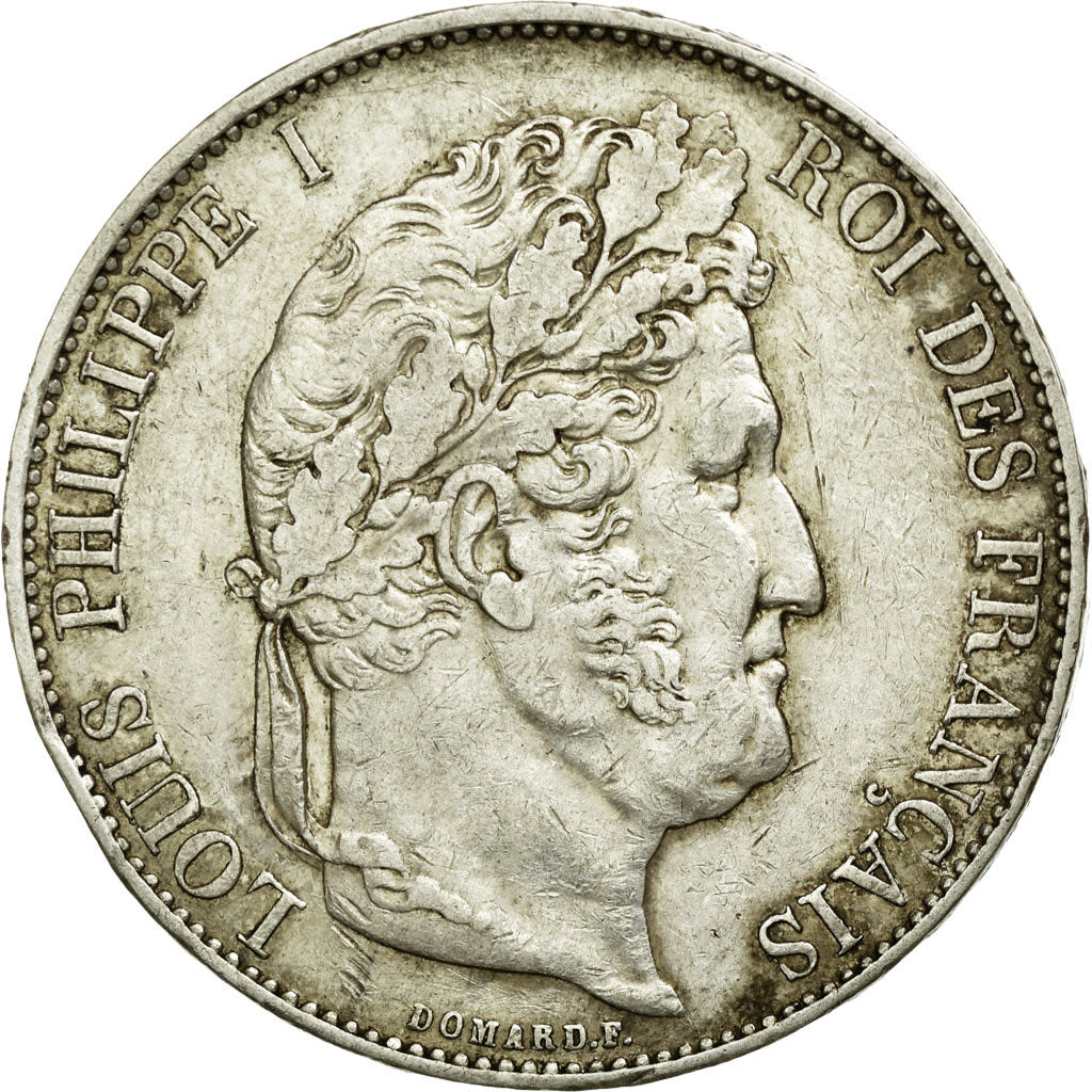 Coin, France, Louis-Philippe, 5 Francs, 1845, Lille, EF(40-45), Silver