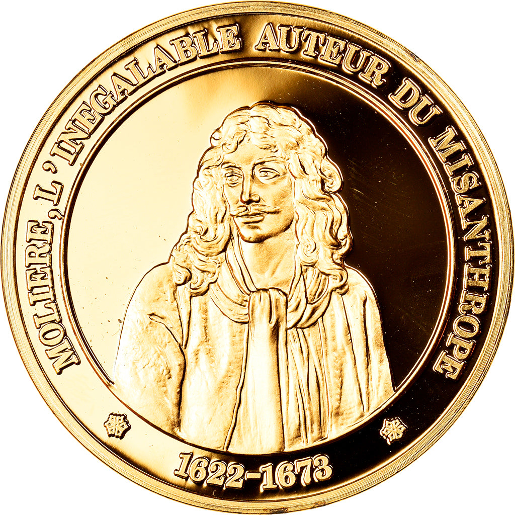 France, Medal, Molière, Le Misanthrope, History, MS(65-70), Vermeil