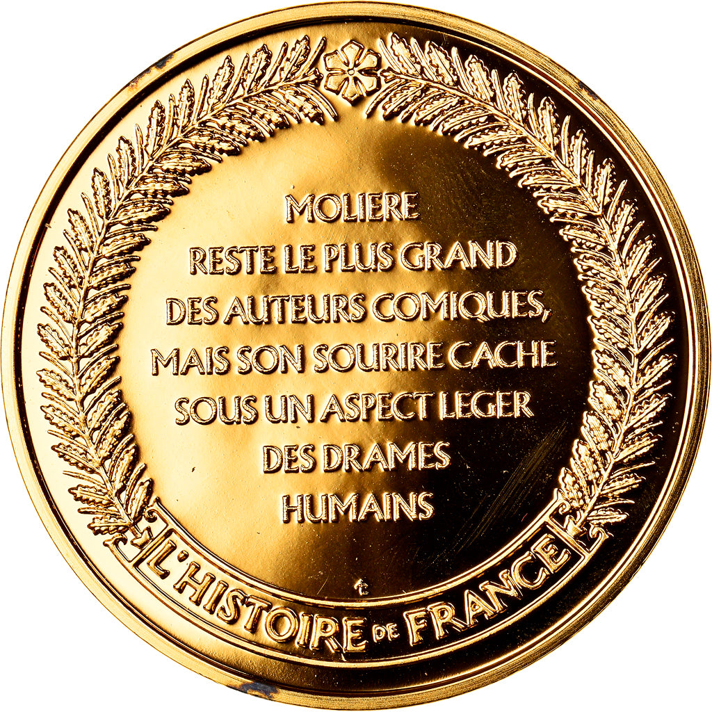 France, Medal, Molière, Le Misanthrope, History, MS(65-70), Vermeil