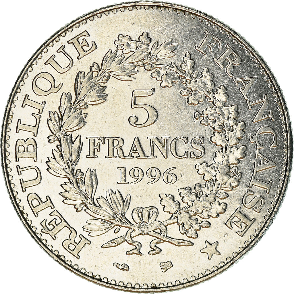 Monnaie, France, Hercule, 5 Francs, 1996, Paris, TTB, Nickel, Gadoury:777