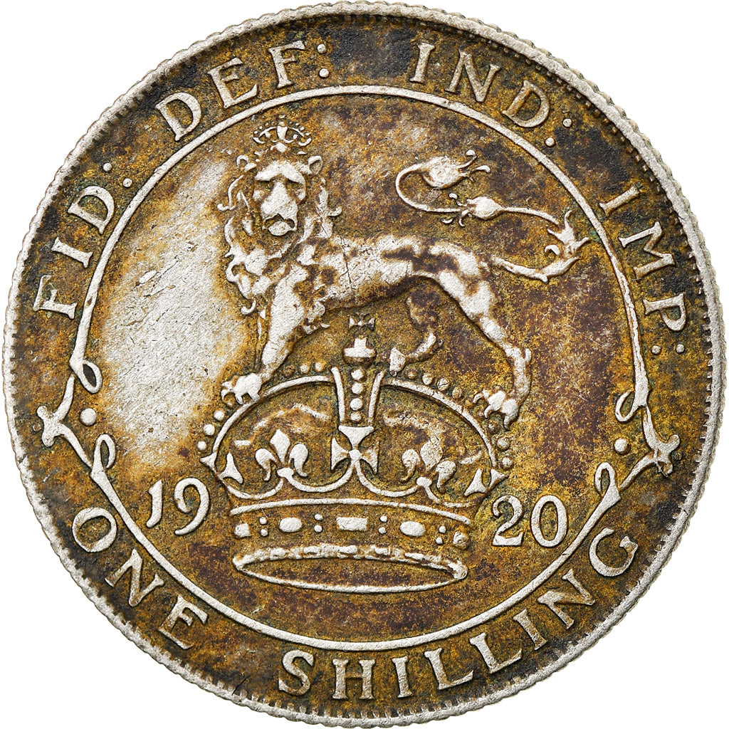 Coin, Great Britain, George V, Shilling, 1920, VF(20-25), Silver, KM:816a