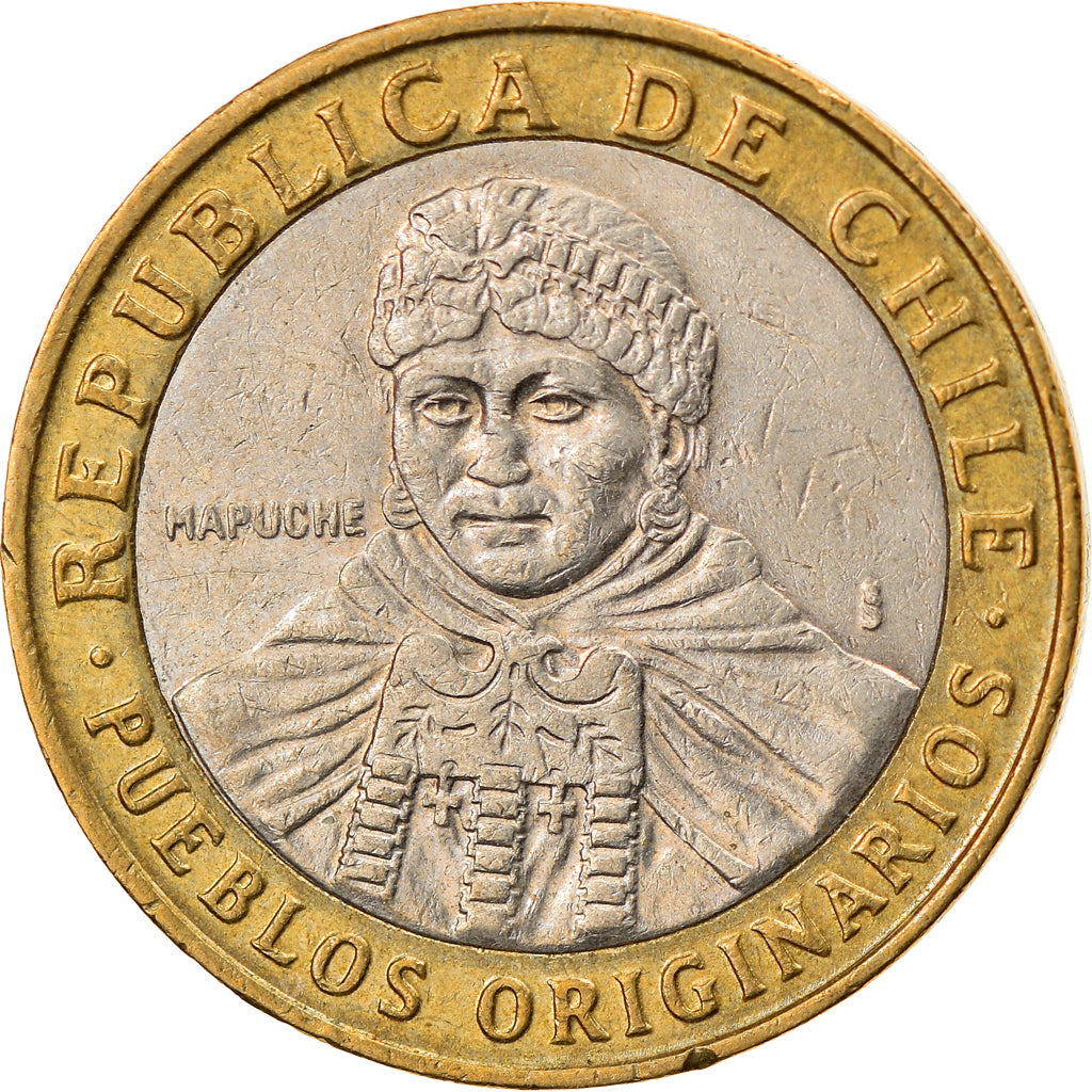 Coin, Chile, 100 Pesos, 2010, Santiago, VF(30-35), Bi-Metallic, KM:236