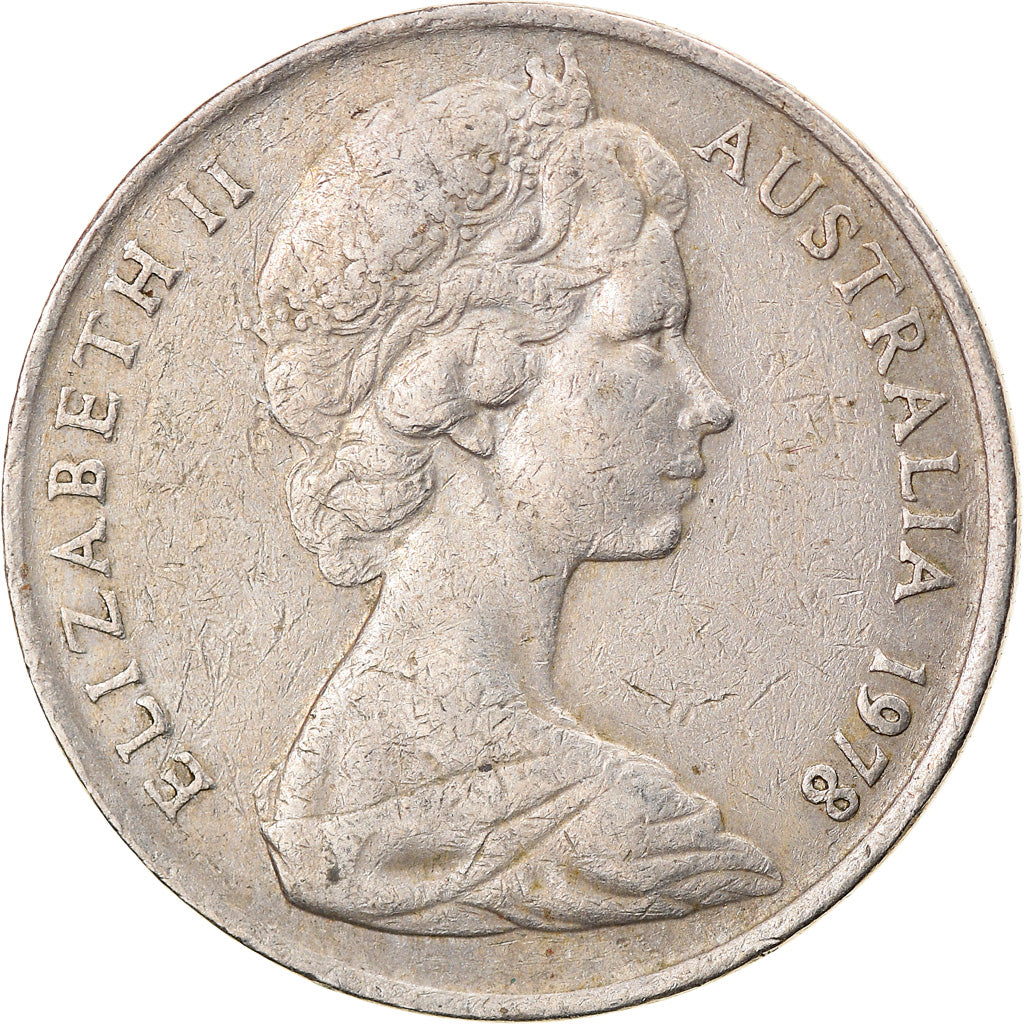 Moeda, Austrália, Elizabeth II, 10 Cents, 1978, Melbourne, VF(30-35)