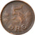 Munten, Denemarken, Christian X, 5 Öre, 1919, Copenhagen, FR+, Bronze, KM:814.2