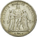 Coin, France, Hercule, 5 Francs, 1876, Bordeaux, EF(40-45), Silver, KM:820.2