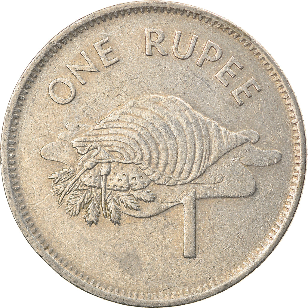 Moneda, Seychelles, Rupee, 1982, British Royal Mint, MBC, Cobre - níquel