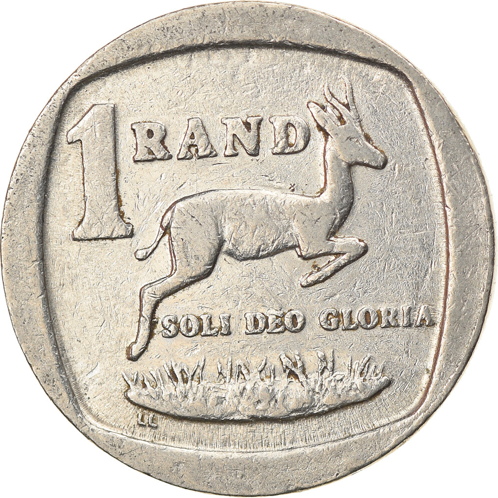 Moneda, Sudáfrica, Rand, 1993, MBC, Níquel chapado en cobre, KM:138