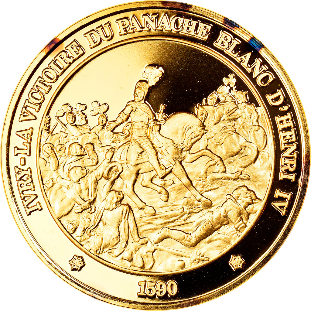 France, Médaille, Ivry, La Victoire du Panache Blanc d'Henri IV, History, FDC
