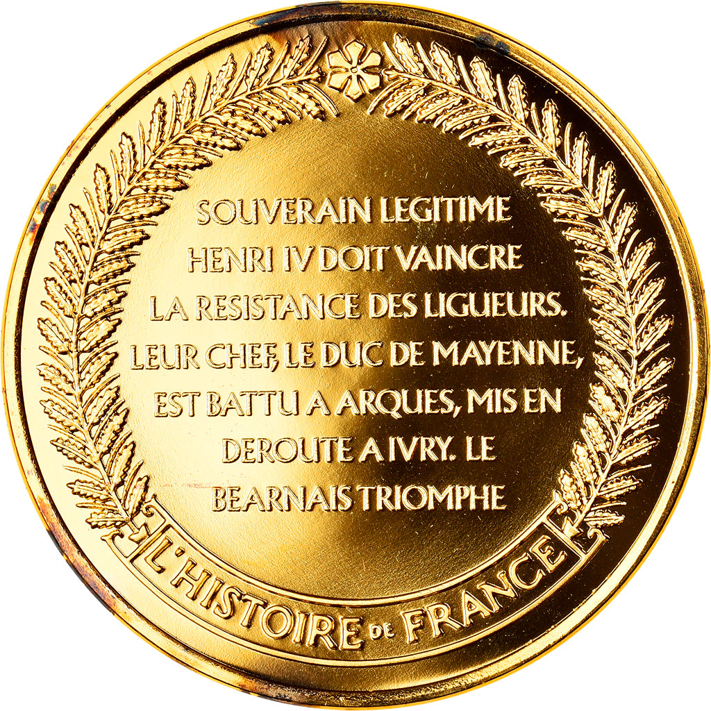 France, Médaille, Ivry, La Victoire du Panache Blanc d'Henri IV, History, FDC