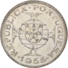 Coin, Mozambique, 20 Escudos, 1955, VF(30-35), Silver, KM:80