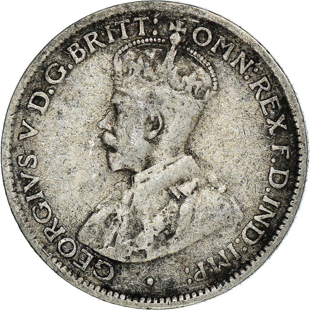 Münze, Großbritannien, George V, 6 Pence, 1936, S+, Silber, KM:832