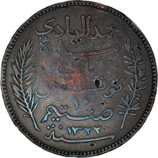 Coin, Tunisia, Muhammad al-Hadi Bey, 10 Centimes, 1904, Paris, VF(30-35)