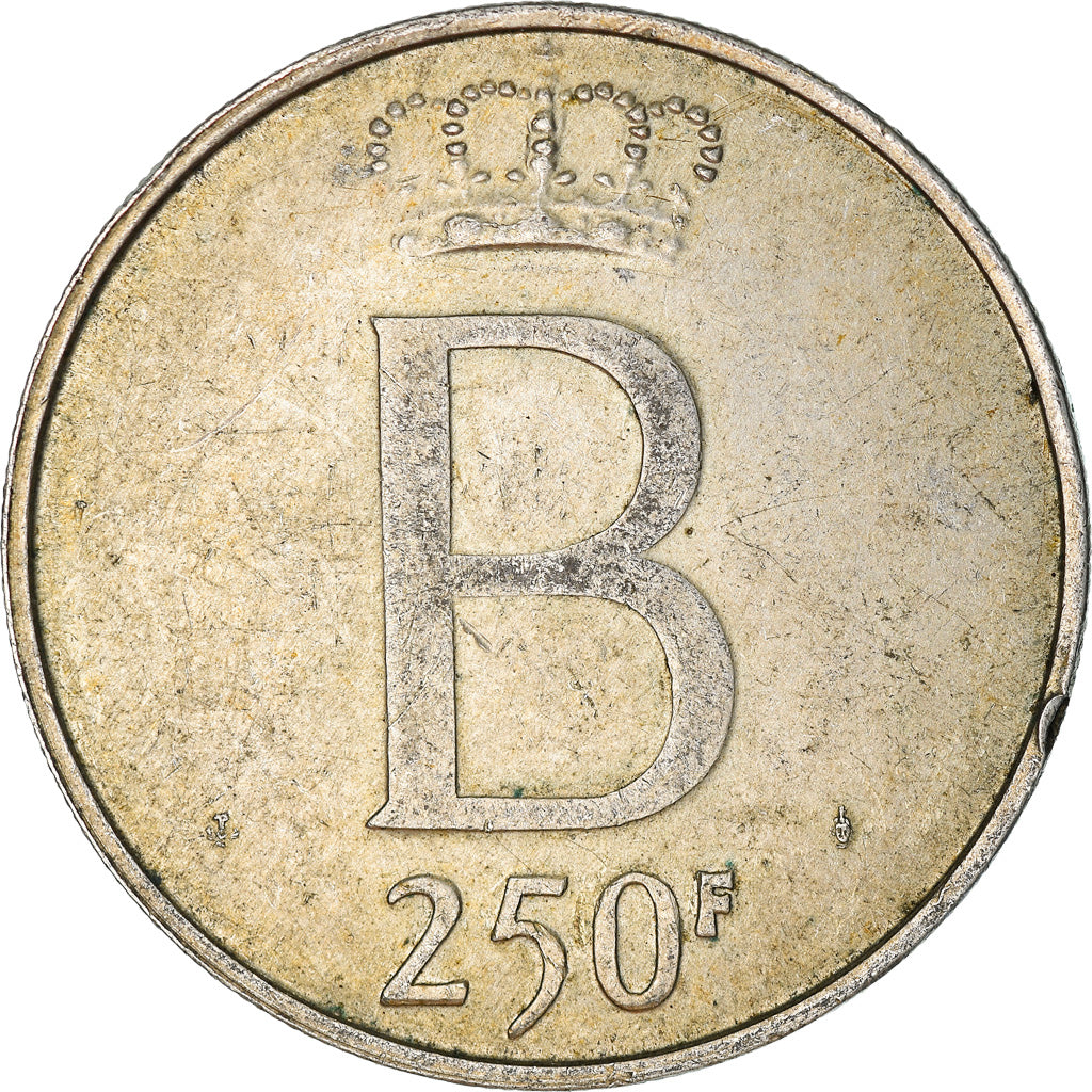 Coin, Belgium, 250 Francs, 250 Frank, 1976, Brussels, VF(30-35), Silver