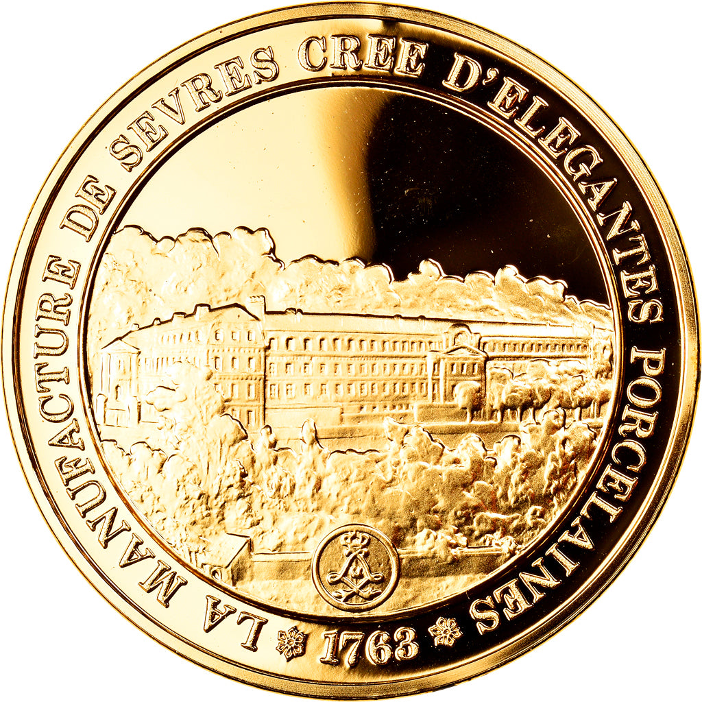 France, Medal, Louis XV, Manufacture de Sèvres, History, MS(65-70), Vermeil