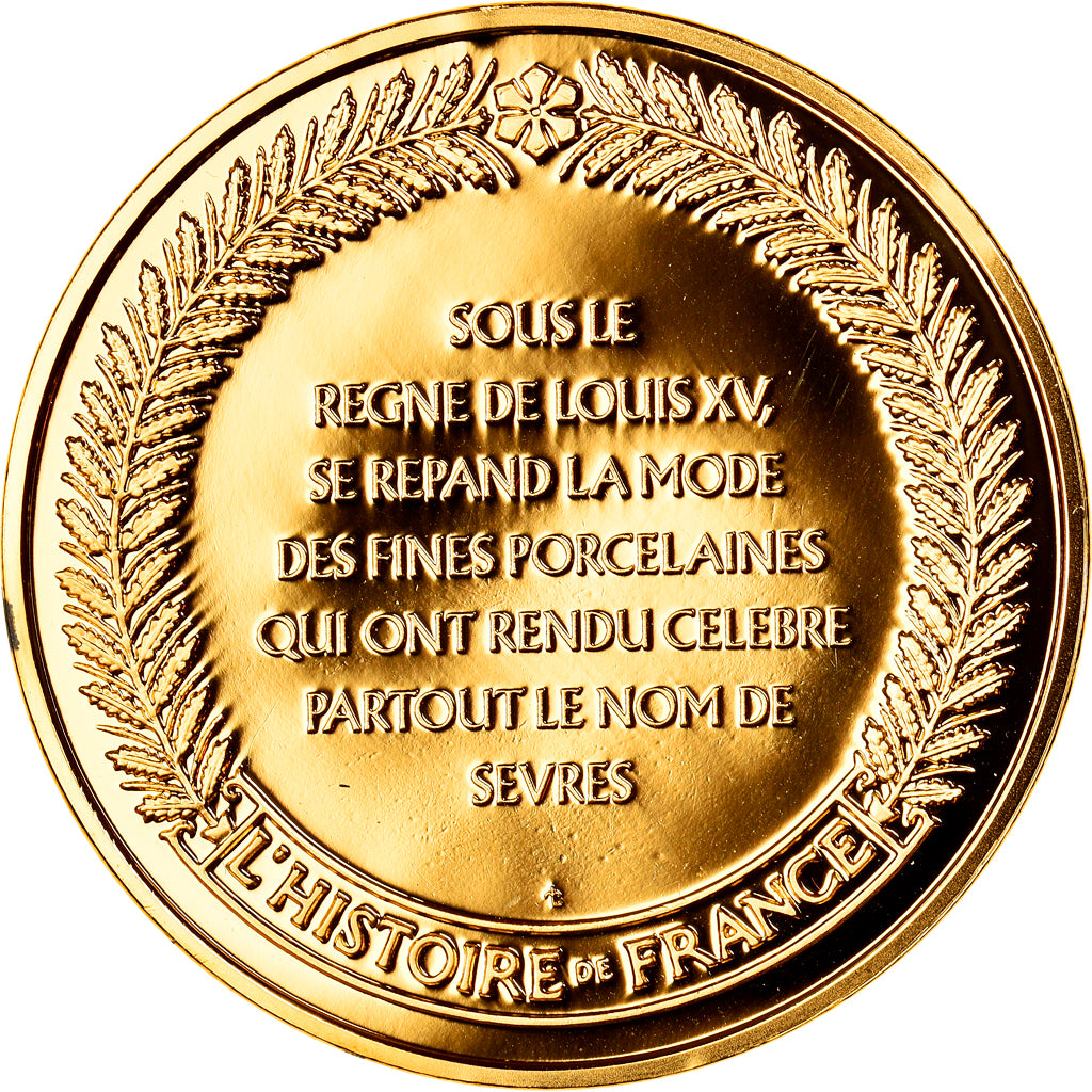 France, Medal, Louis XV, Manufacture de Sèvres, History, MS(65-70), Vermeil