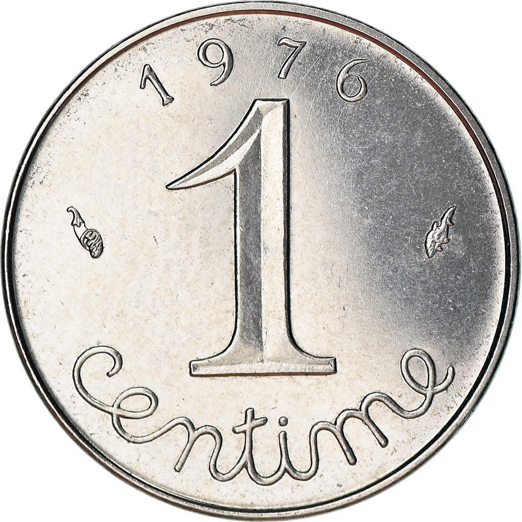 Moneta, Francia, Épi, Centime, 1976, Paris, SPL-, Acciaio inossidabile, KM:928