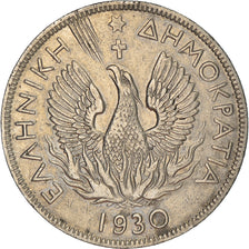 Moneta, Grecia, 5 Drachmai, 1930, BB, Nichel, KM:71.2