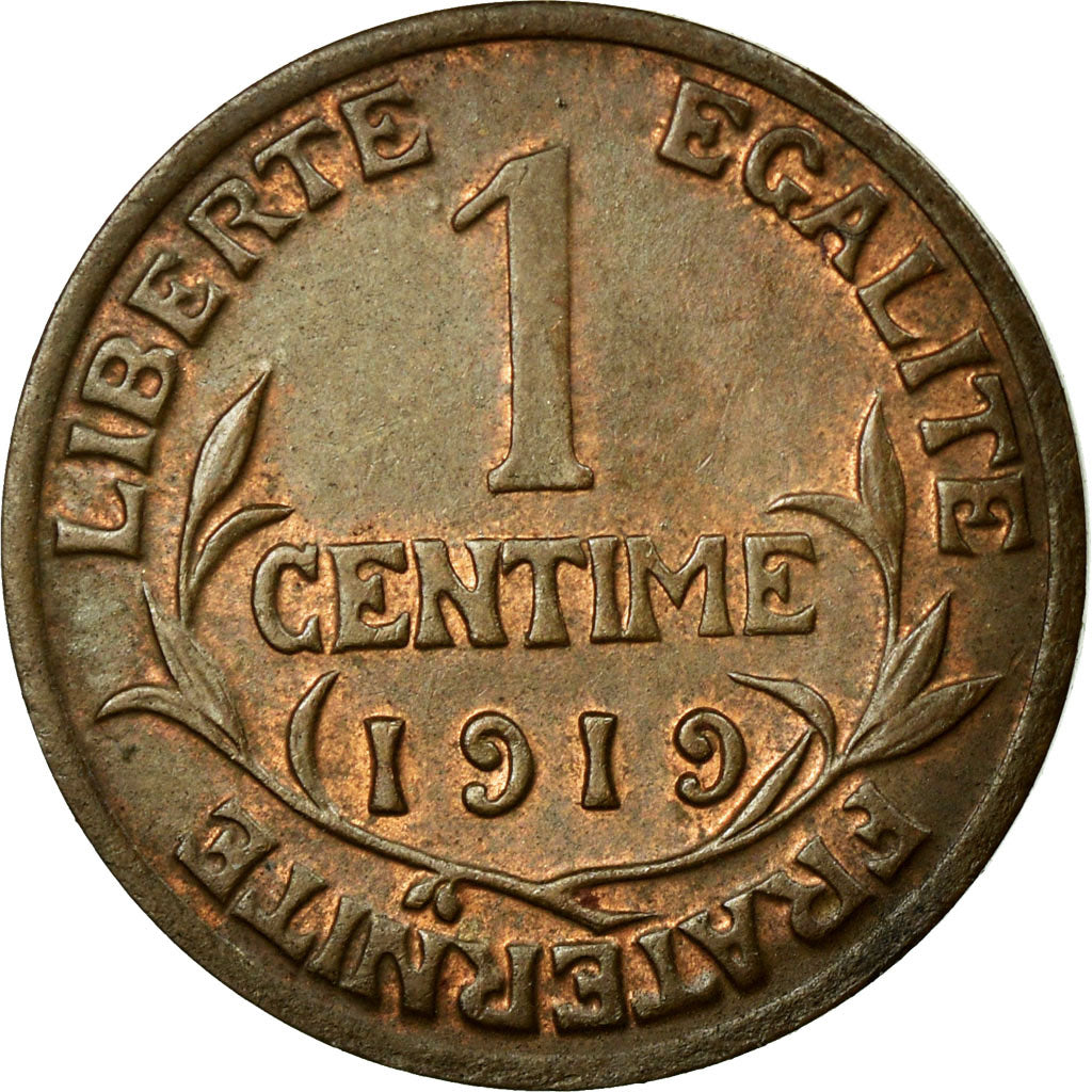 Monnaie, France, Dupuis, Centime, 1919, TTB+, Bronze, KM:840, Gadoury:90